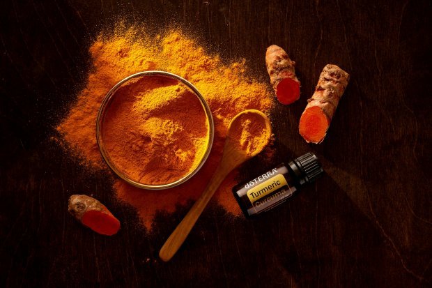 Turmeric powder and essential oil